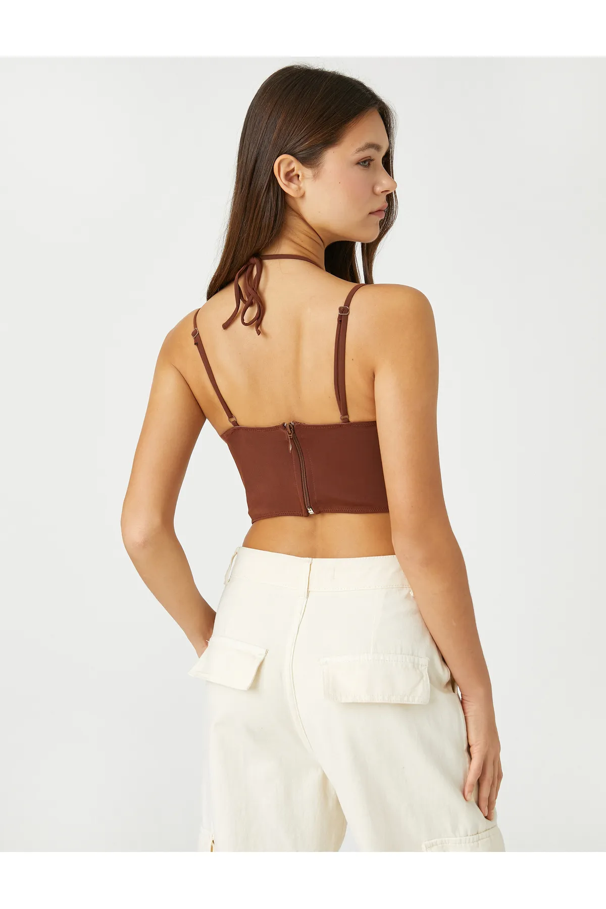 Koton  Bustier mit herzförmigem Ausschnitt und dünnen Trägern