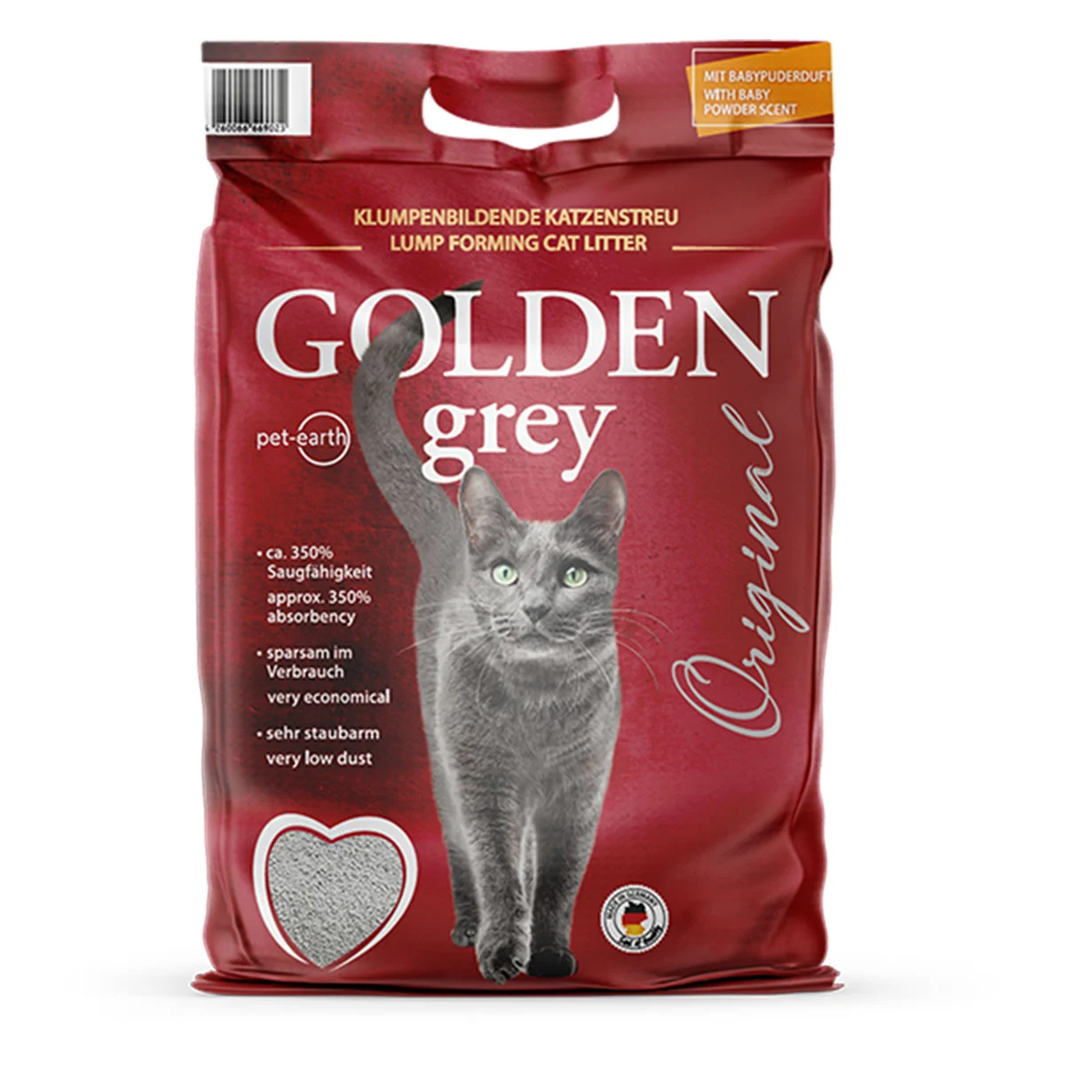 Golden Grey Katzenstreu mit Babypuderduft kaufen