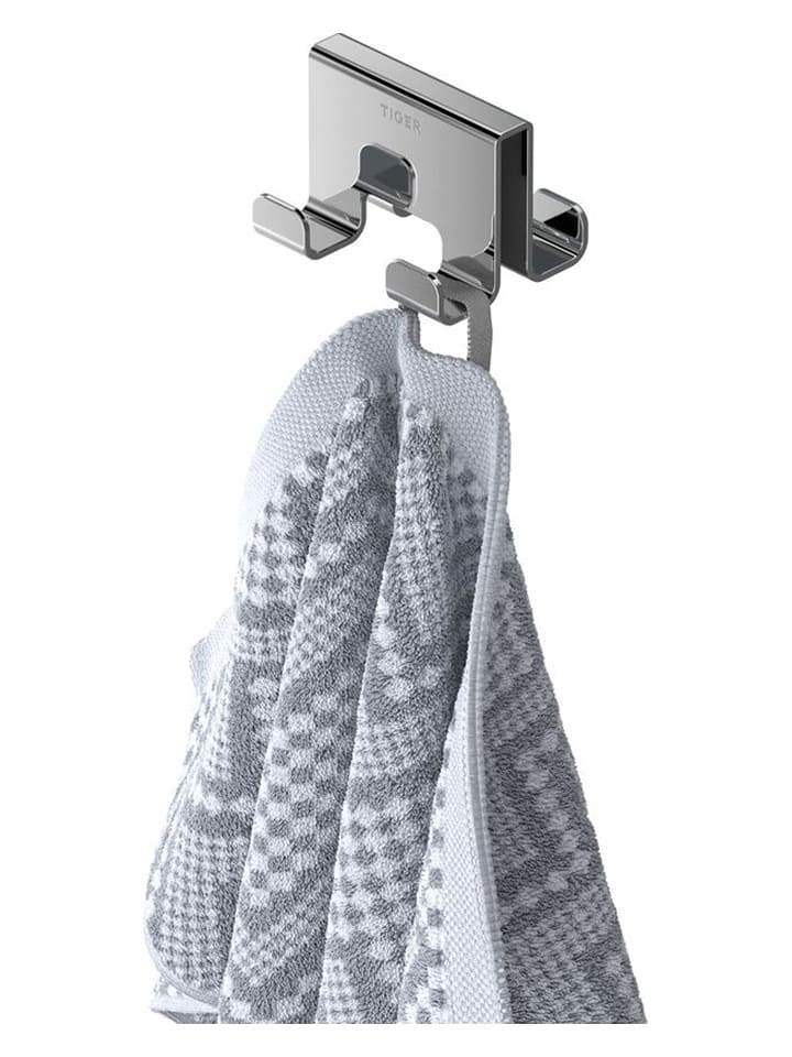 Tiger Edelstahl-Duschhaken - (B)7 x (H)5 x (T)5,6 cm günstig kaufen onesize