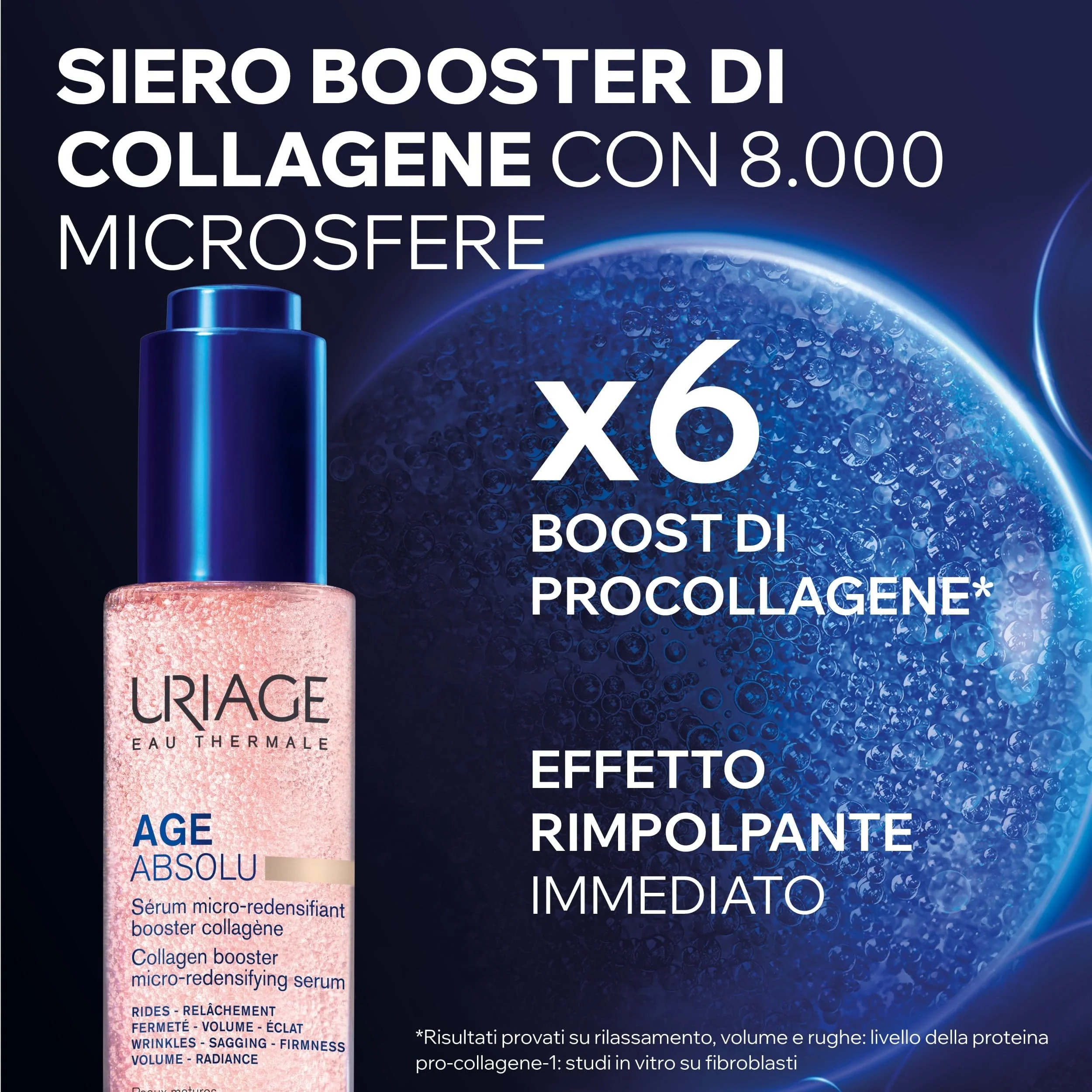 Sérum Micro-Redensificante AGE ABSOLU com Colágeno - Sérum facial antirrugas, efeito global.