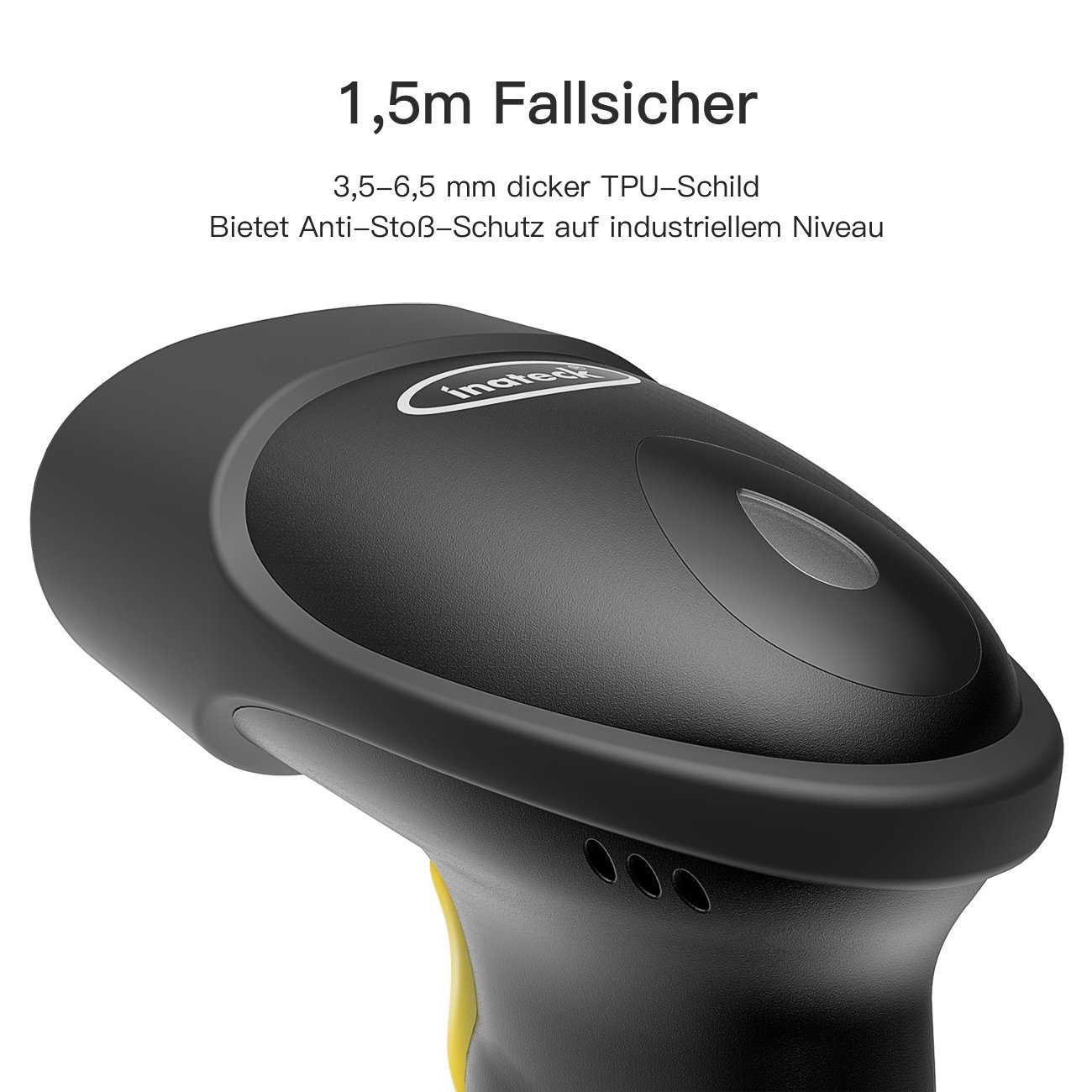 Inateck Barcode Scanner 2D Bluetooth, Wireless QR Code Scanner Handscanner