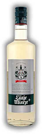Lütje Minze Original Pfefferminz - Schnaps Lütje Minze Original Pfefferminz - Schnaps Ein starker Schnaps - eine Spezialität aus dem Norden. 0,7	 Liter - Vol 50%