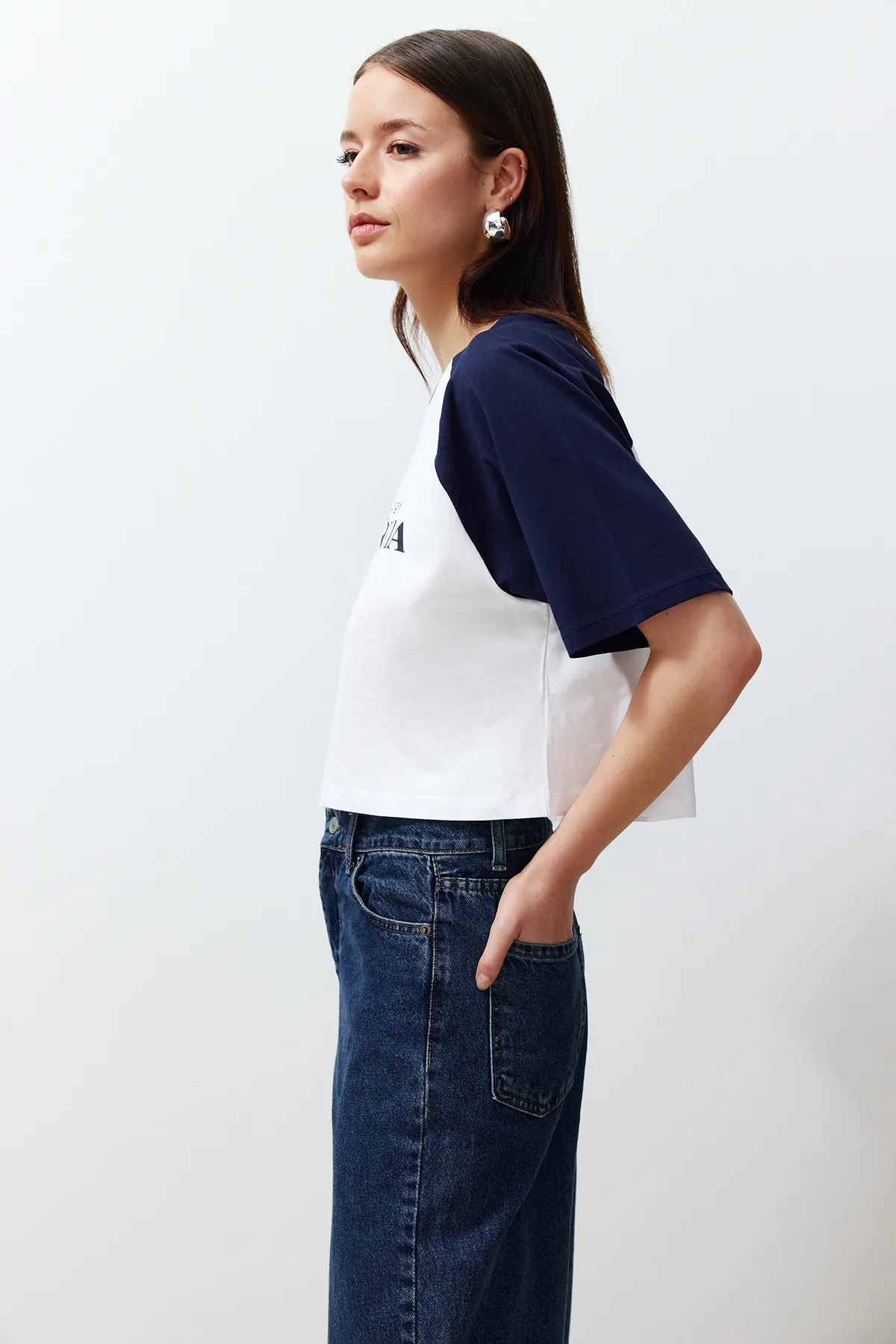 Trendyol Collection  T-Shirt - Weiß - Relaxed Fit
