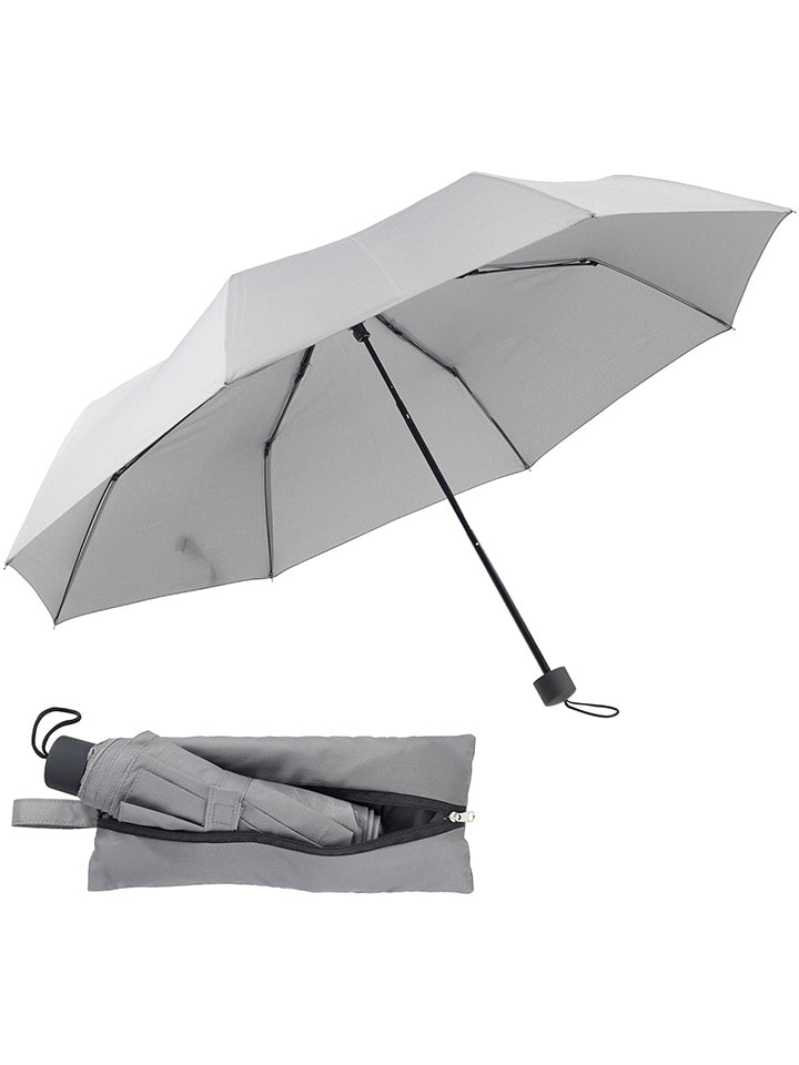Wenko 2in1 Taschenschirm in Grau - (B)40 x (H)40 cm günstig kaufen onesize