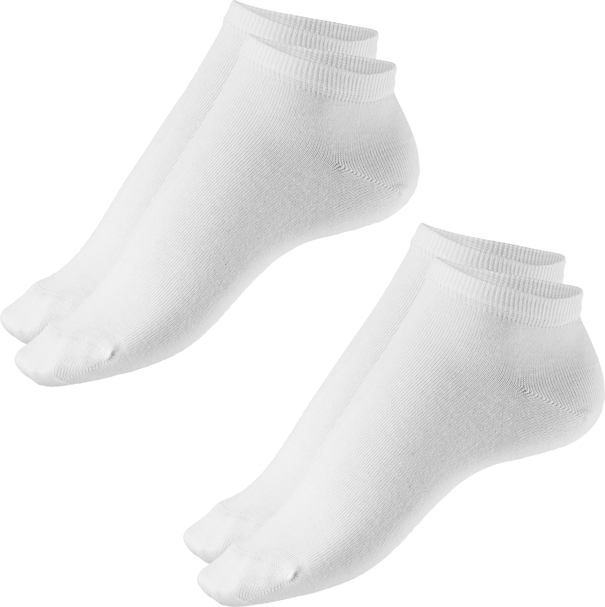 Sneakersocken weiß Gr. 35-38, 2 St