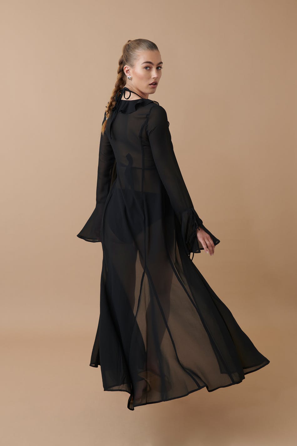 Chiffon maxi caftan