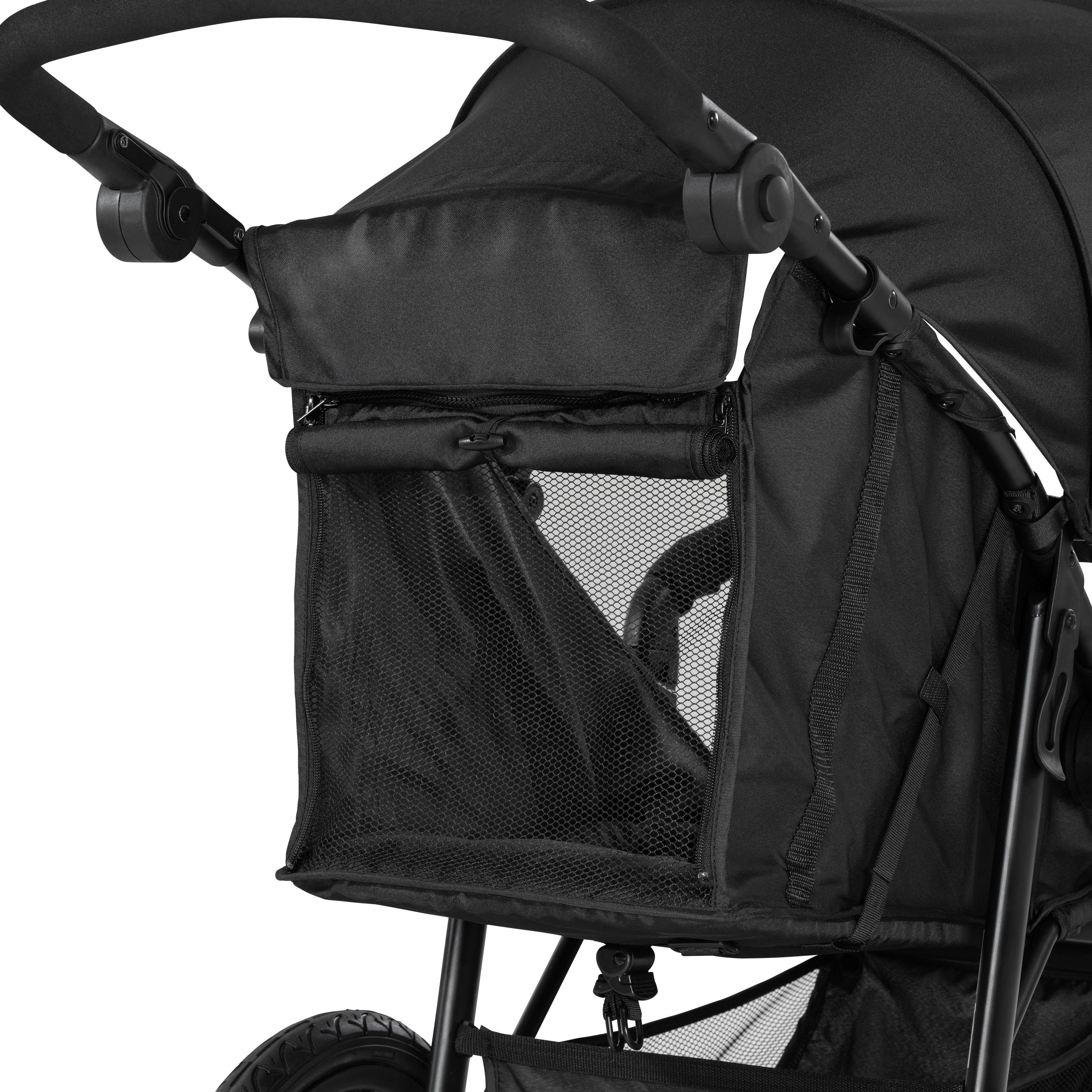 Hauck Dreirad-Kinderwagen Runner 2, black, Kinderwagen, Jogger mit schwenk- und feststellbarem Vorderrad