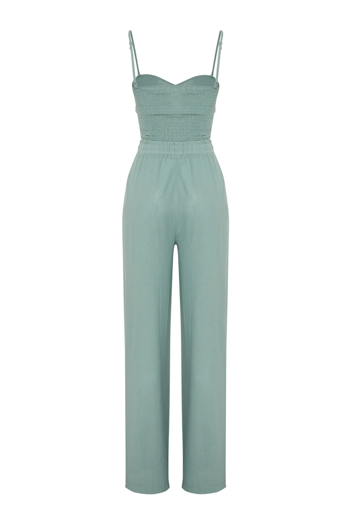 Trendyol Collection  Mintgrünes gewebtes Blusen-Hosen-Set TBESS24AU00076