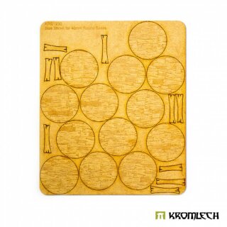 Wooden Planks 40 mm Round Base Toppers (13)
