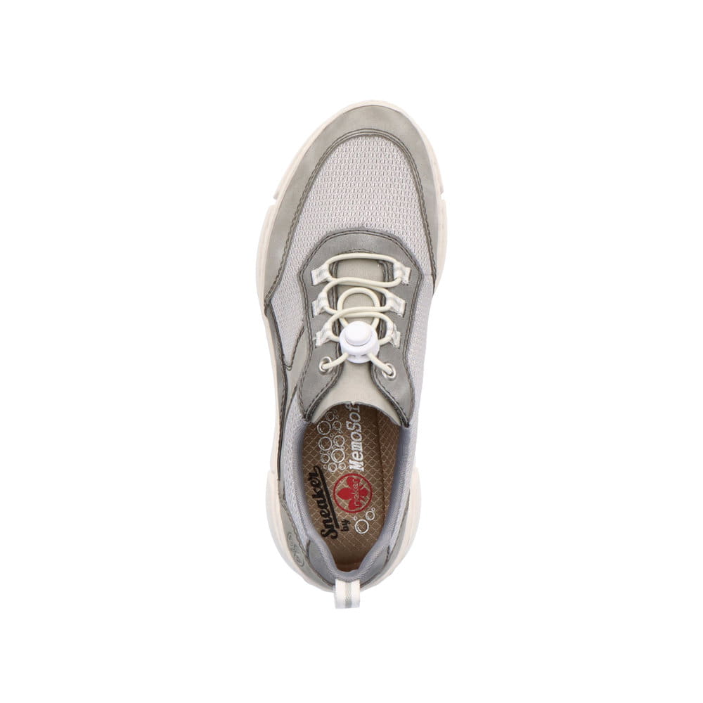 Rieker Damen Slipper stahlgrau