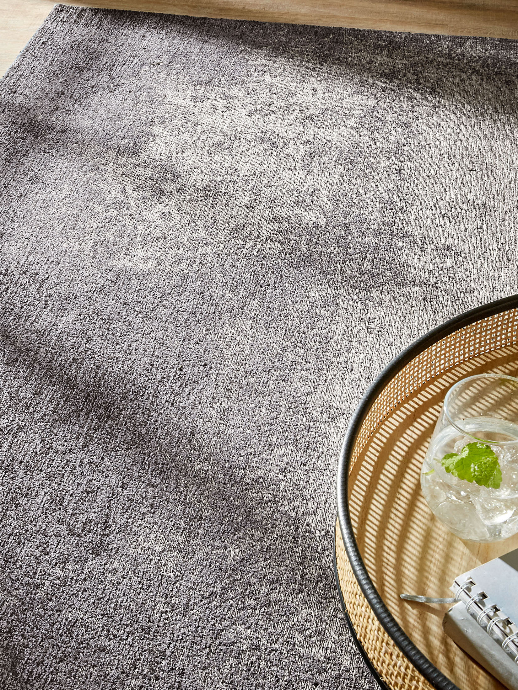 Vaduz Vintage-Teppich, Silber