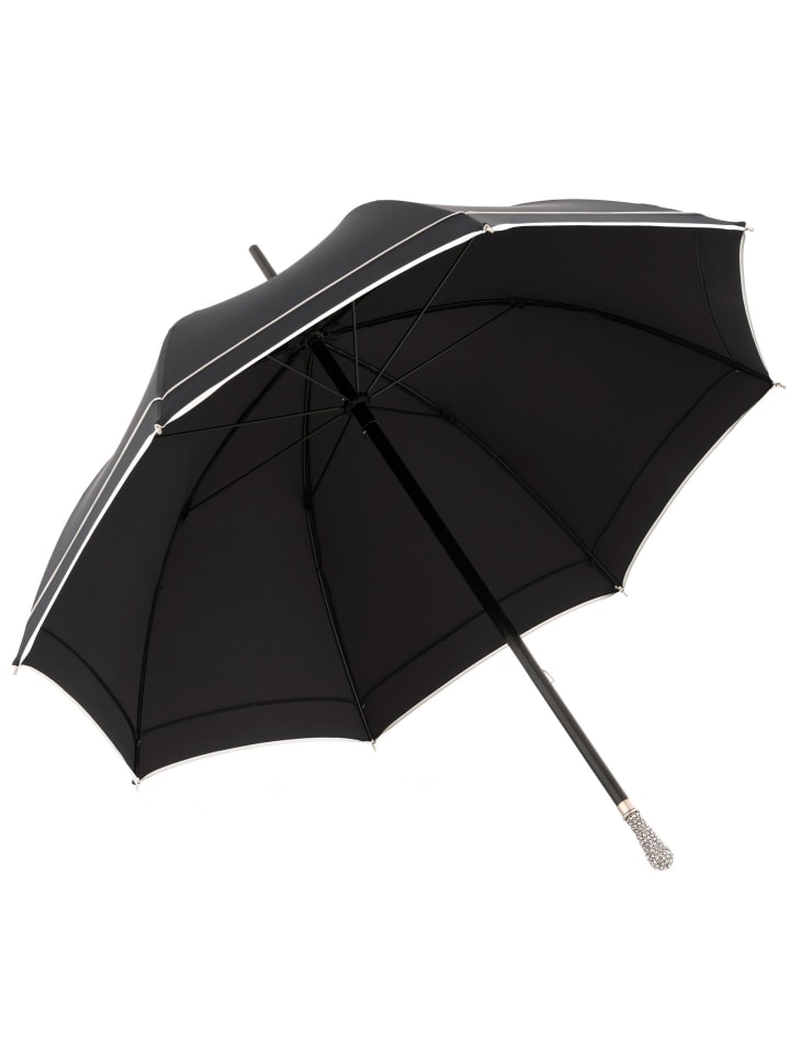doppler Manufaktur Crystals Stockschirm 91 cm in schwarz ecru günstig kaufen onesize
