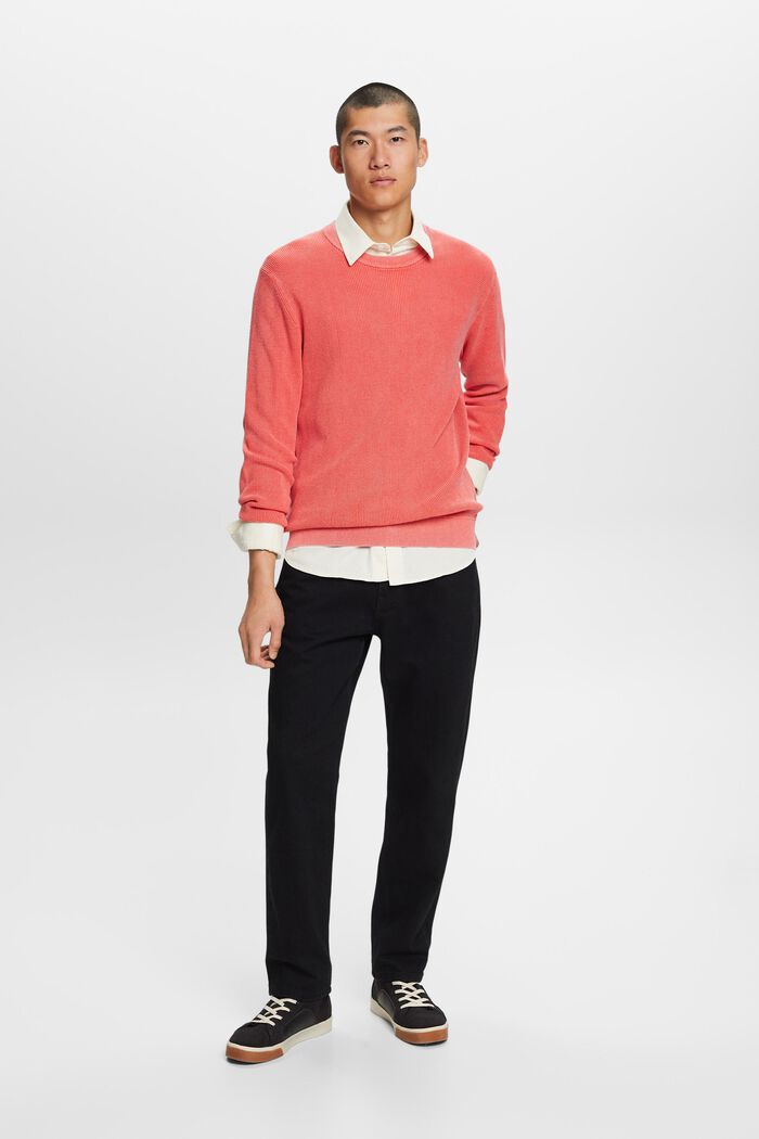 Pullover mit Rundhalsausschnitt, 100 % Baumwolle