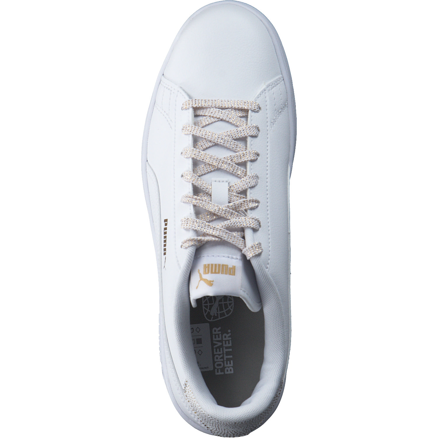 Puma Smash V2 Metallics Jr. 386197, Sneakers, Kinder, puma white