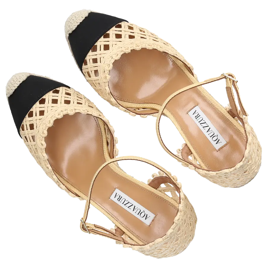Aquazzura - Espadrilles SUNBURST 120 Bast - beige