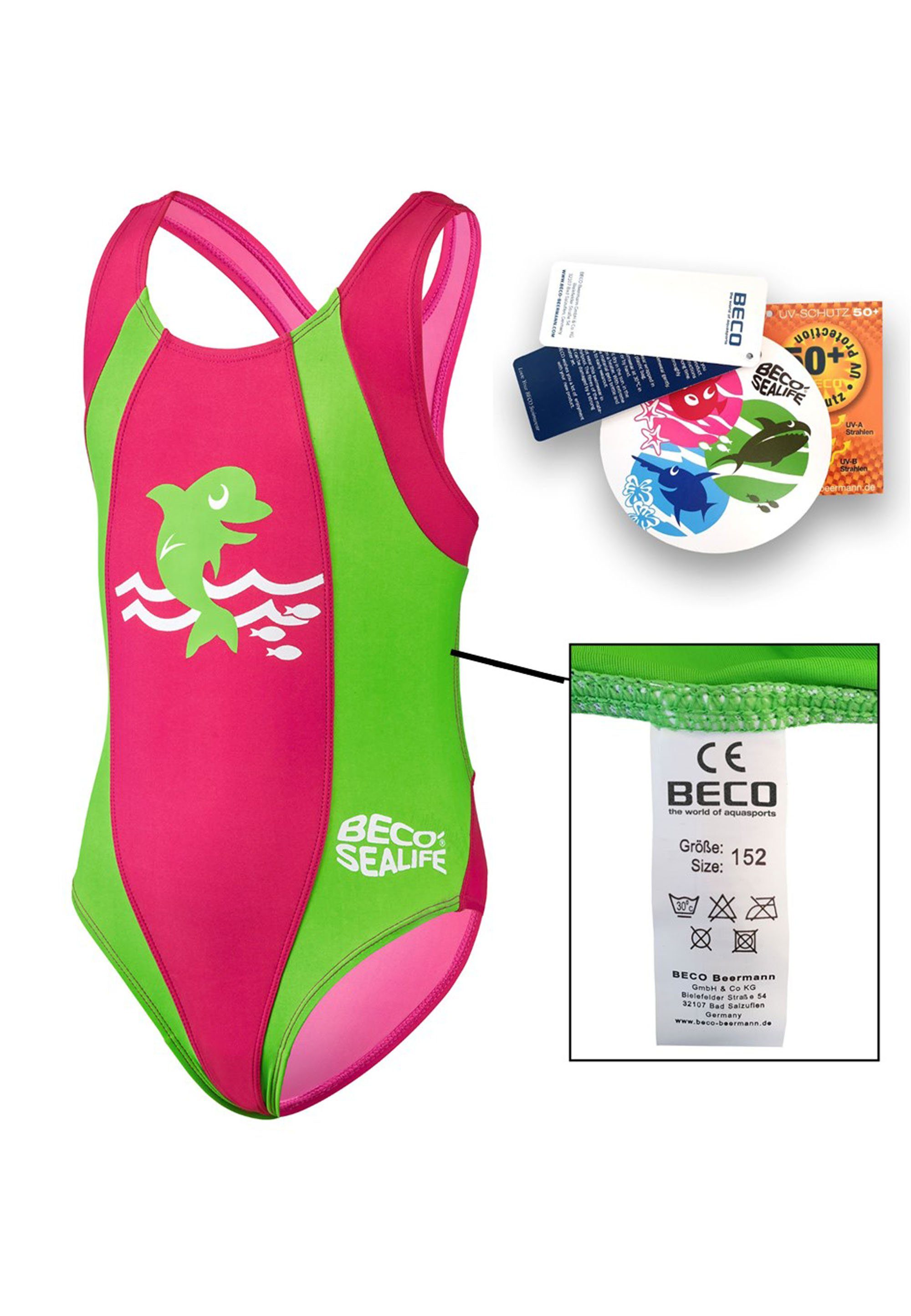 Beco Beermann Badeanzug BECO-SEALIFE® mit UV-Schutz 50+