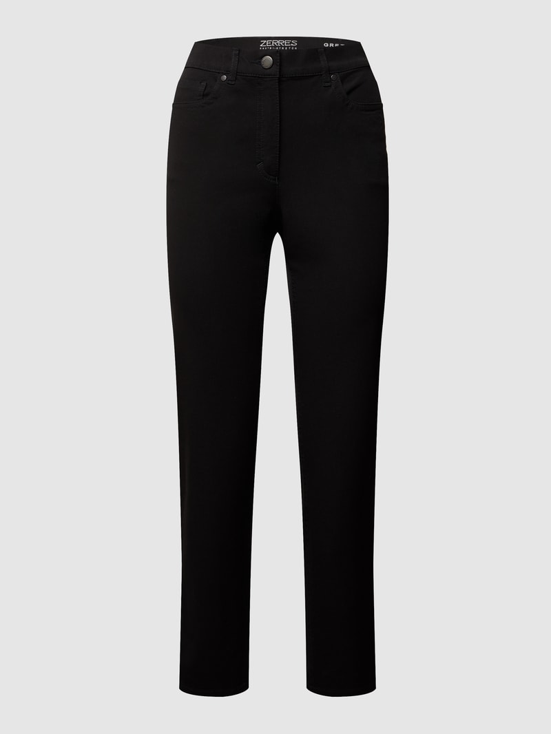 Coloured Comfort Fit Jeans Modell 'Greta' in schwarz
