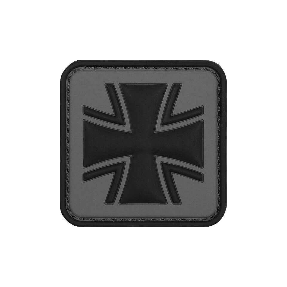 Rubber Patch 3D Eisernes Kreuz grau