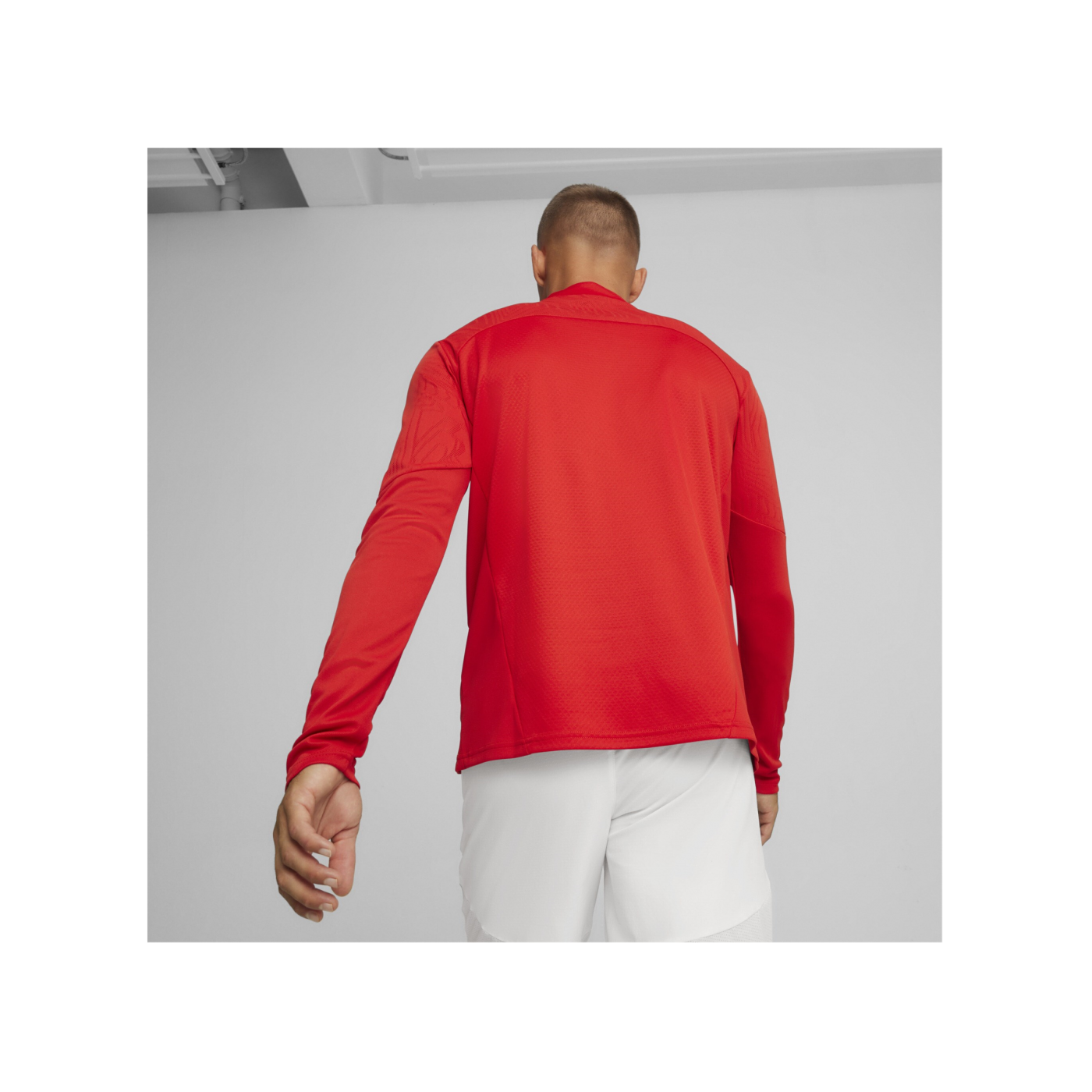 PUMA teamFINAL Training 1/4 Zip Sweatshirt Rot F01