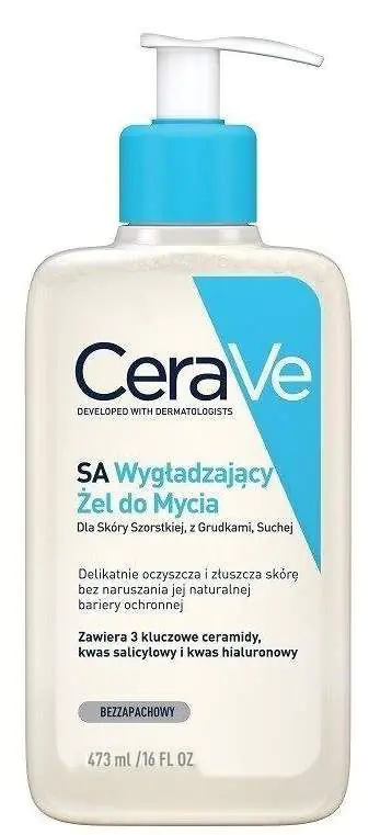 CeraVe SA гел за чишћење за грубу, неравну и суву кожу