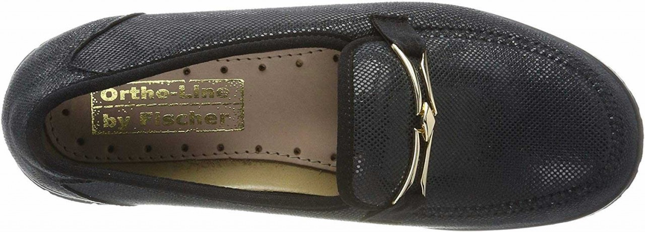 FISCHER LÖFFLER Komfort Slipper schwarz