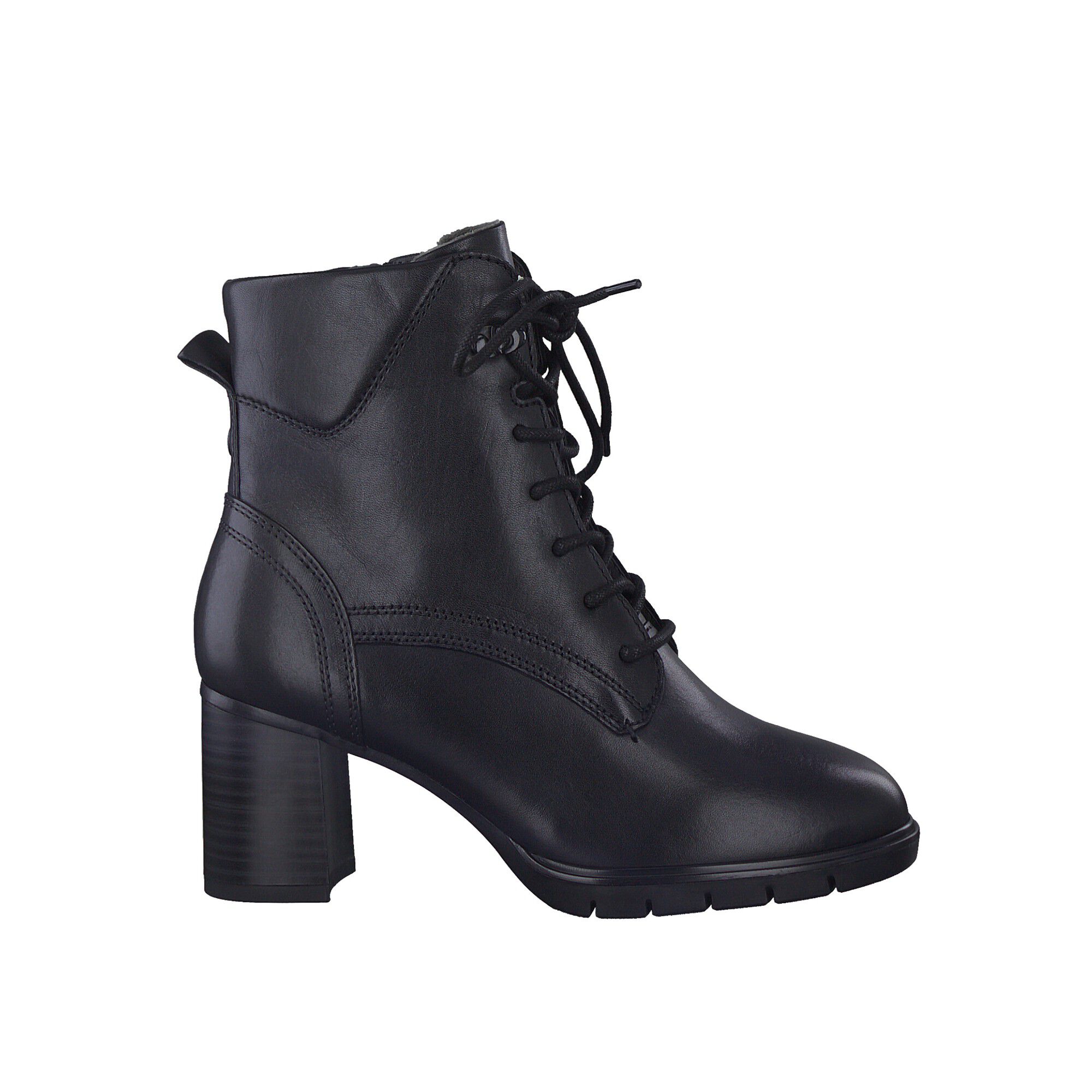 Bottines talon dessus cuir