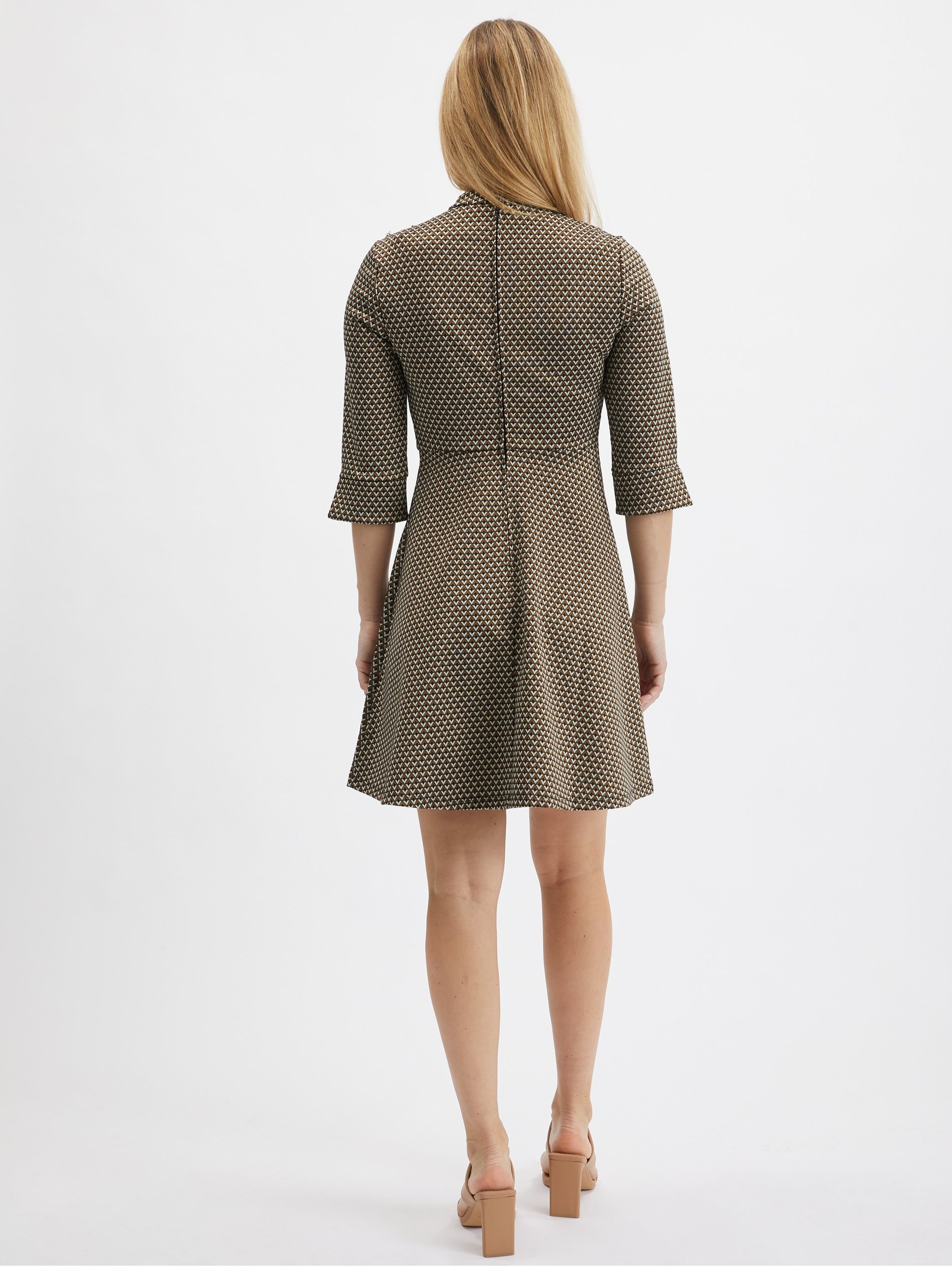 Braunes gemustertes Damenkleid ORSAY
