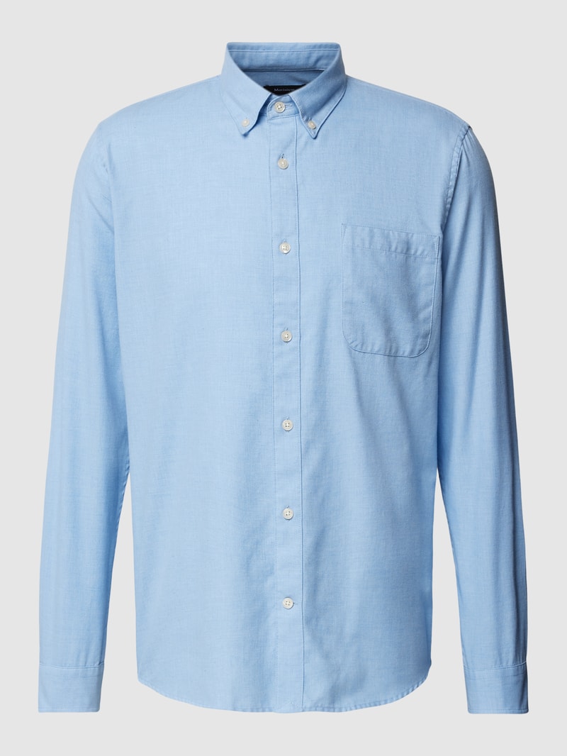 Freizeithemd mit Under-Button-Down-Kragen Modell 'trostol' in bleu