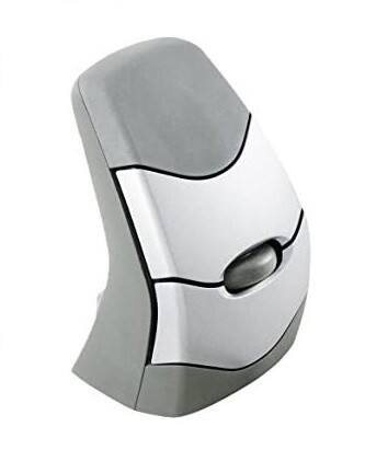 BakkerElkhuizen DXT Precision Kabellose Ergonomische Optische USB Joystick-Maus Grau
