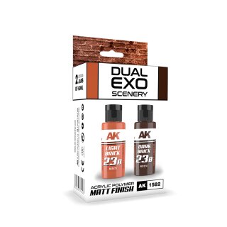 Dual Exo Scenery Set 23 - 23A Light Brick & 23B Dark Brick