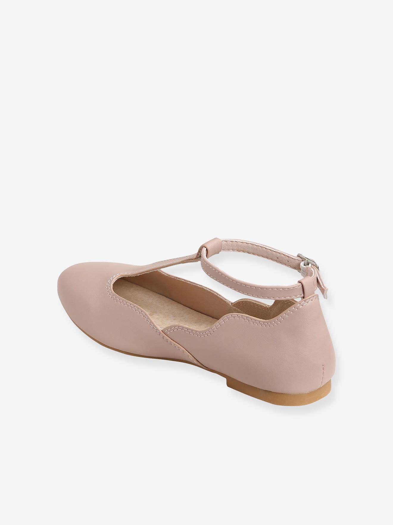 Ballerines salomés fille rose pâle