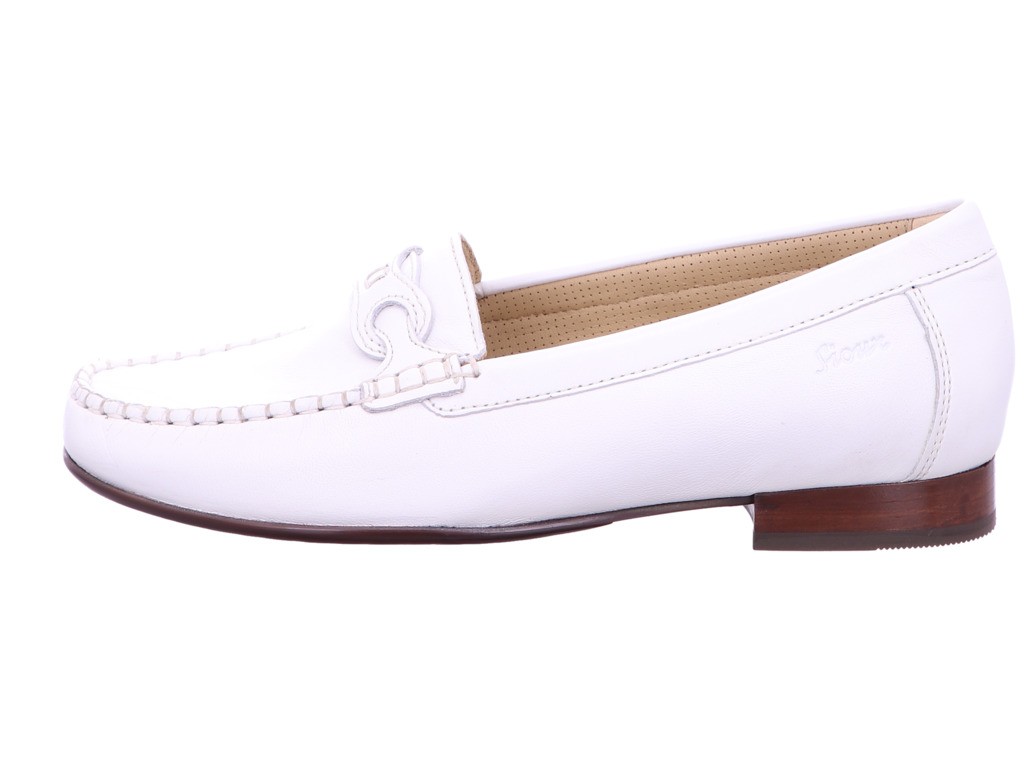 SIOUX Klassische Slipper weiss