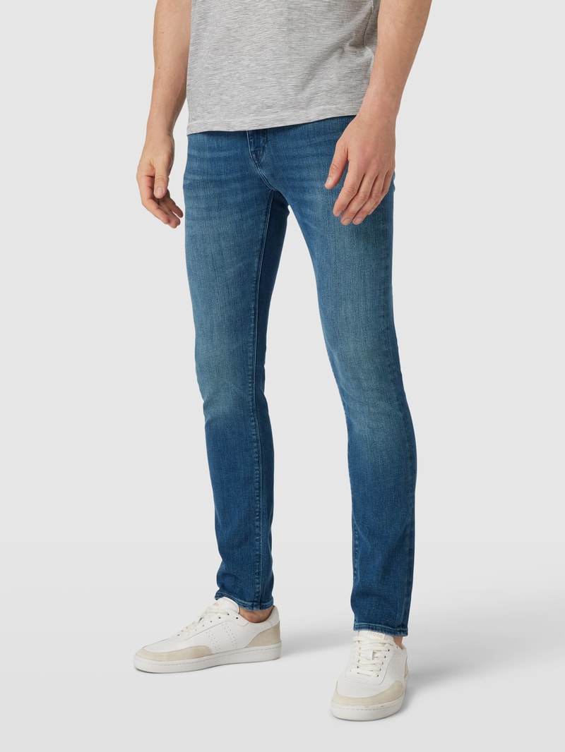 Slim Fit Jeans im 5-Pocket-Design Modell 'BLEECKER' in blau