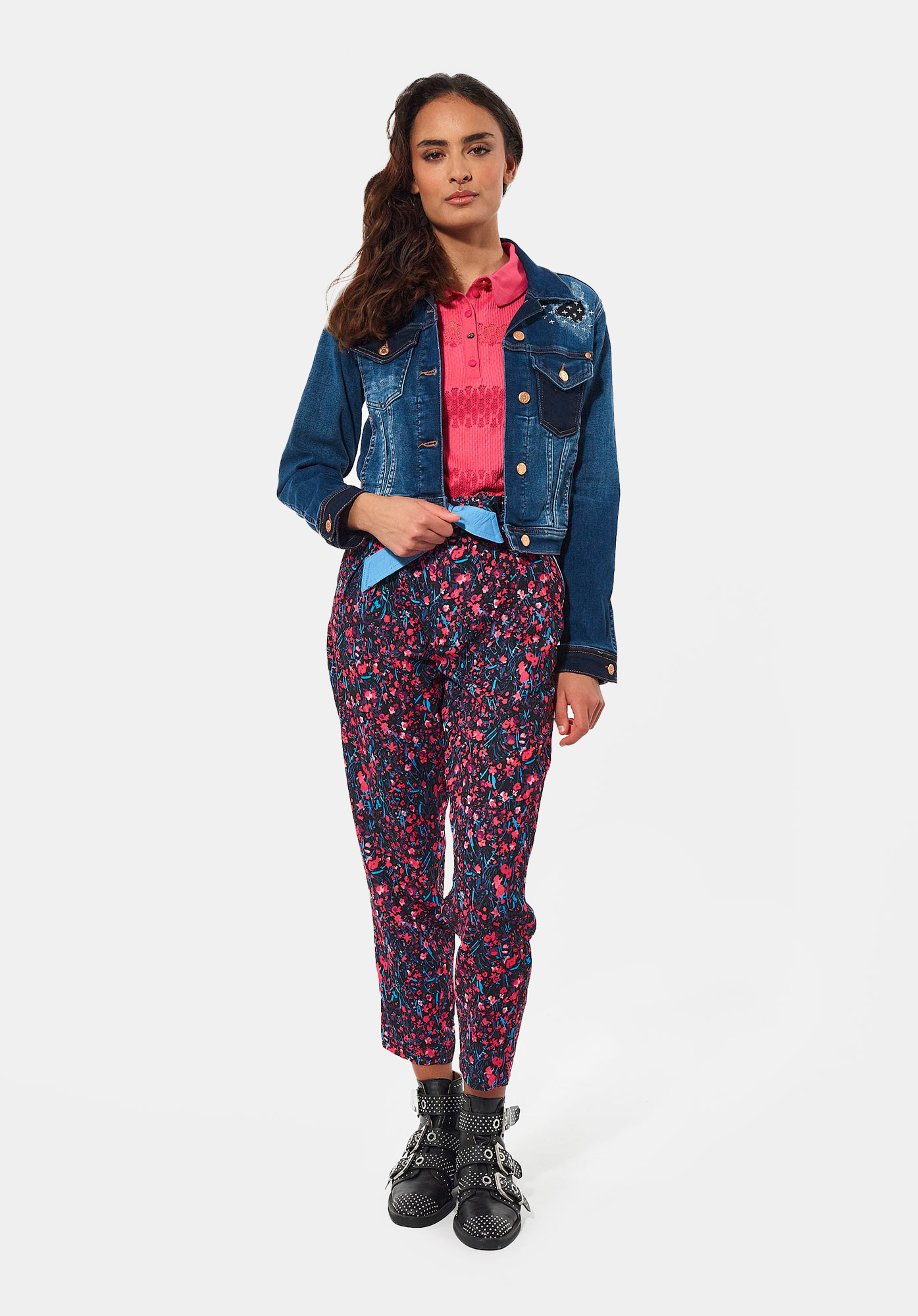 SANDY  Veste en jean courte Femme
