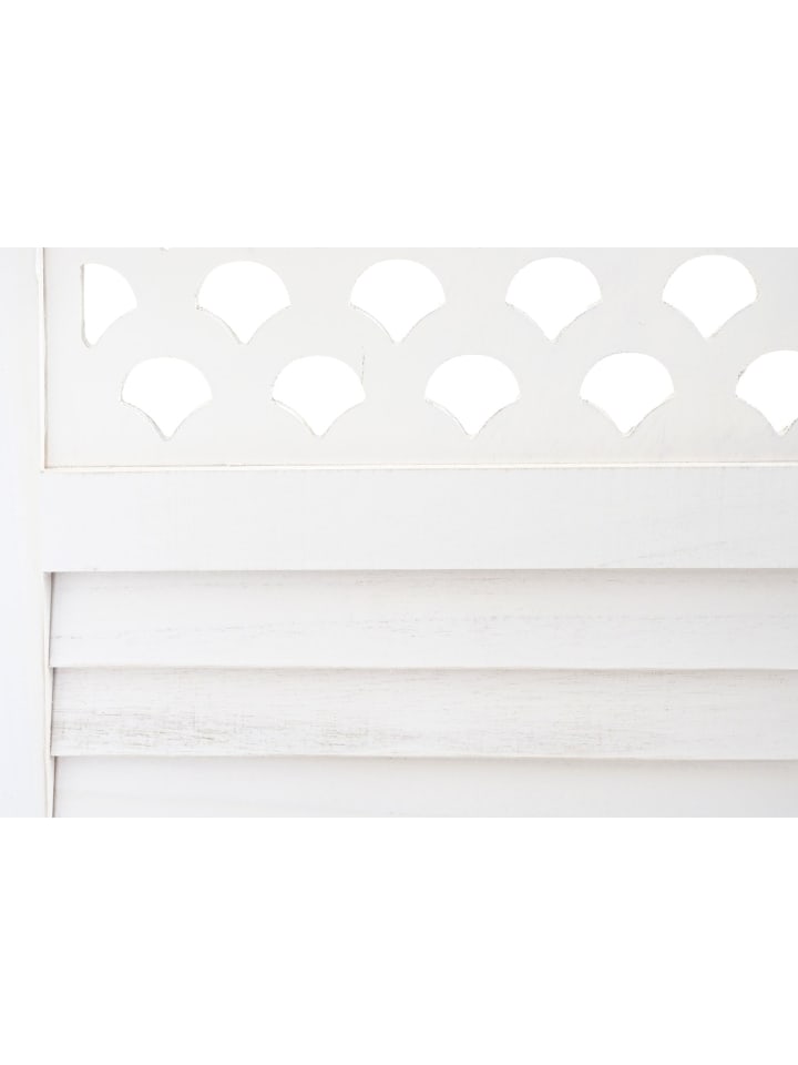 MCW Paravent A84 mit Ornamente, Weiß günstig kaufen onesize