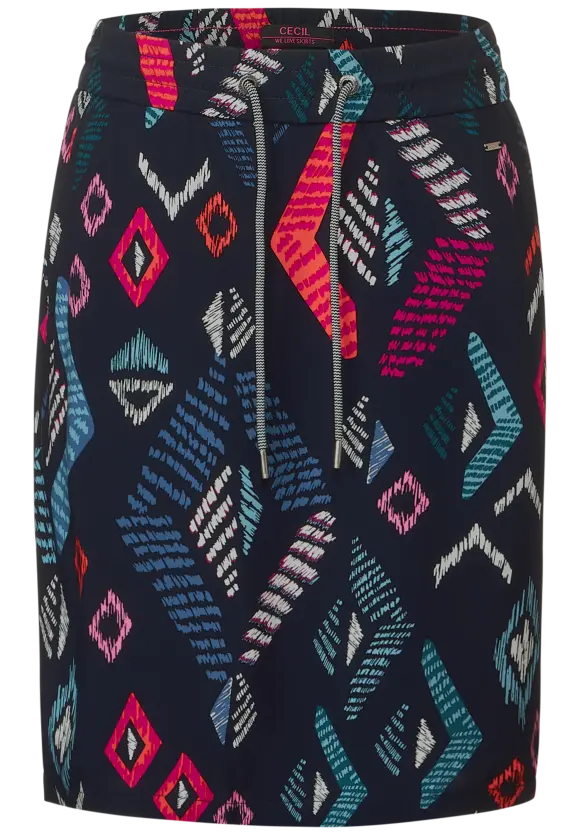 CECIL Rock mit Multicolorprint