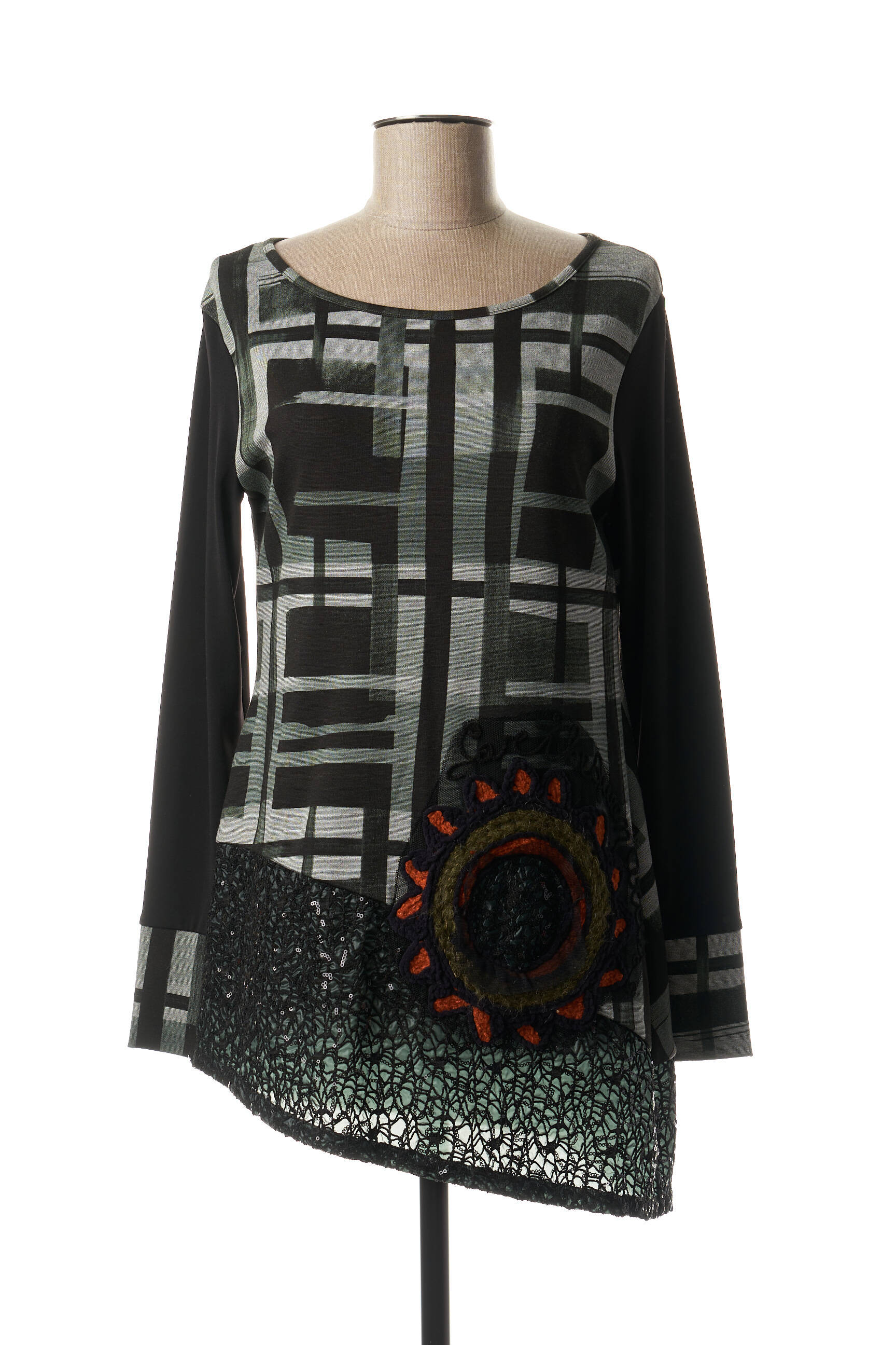 Save The Queen Tuniquemanchelongue Femme couleur noir
