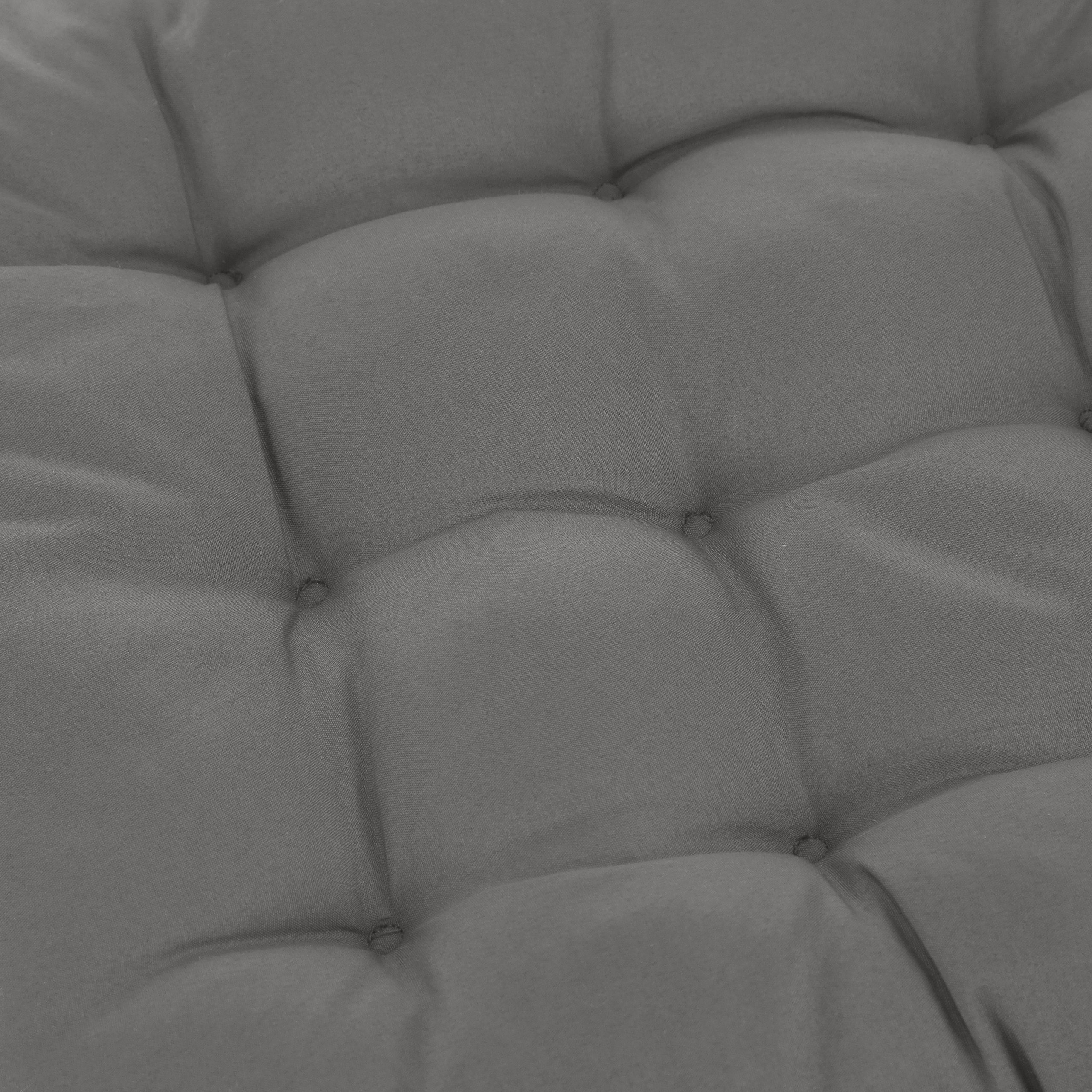 relaxdays Stuhlkissen 4er Set Stuhlkissen grau