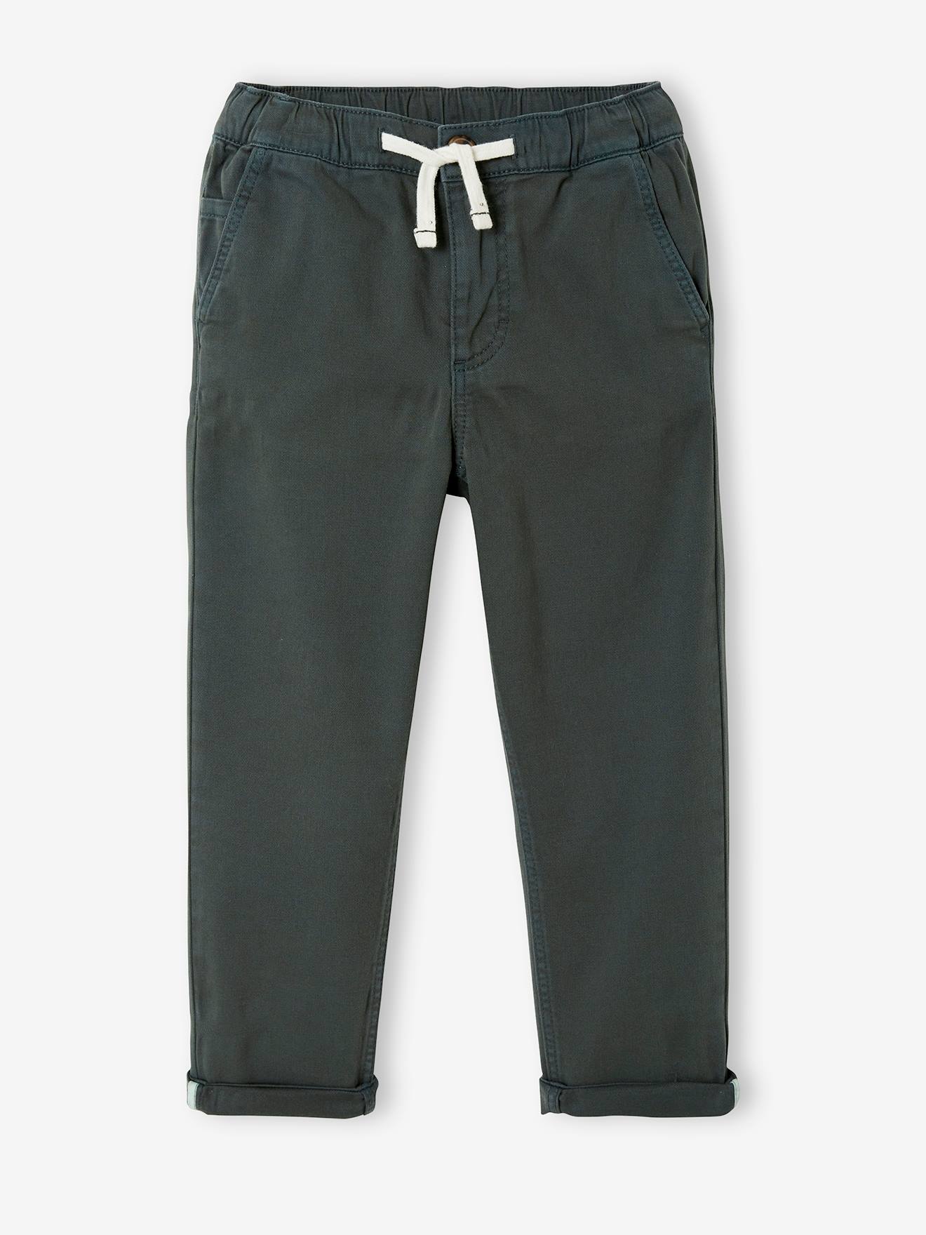 Pantalon chino facile à enfiler garçon beige