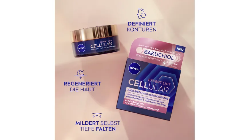 NIVEA Cellular Expert Lift Multi-Effekt Anti-Age Nachtpflege 50 ml