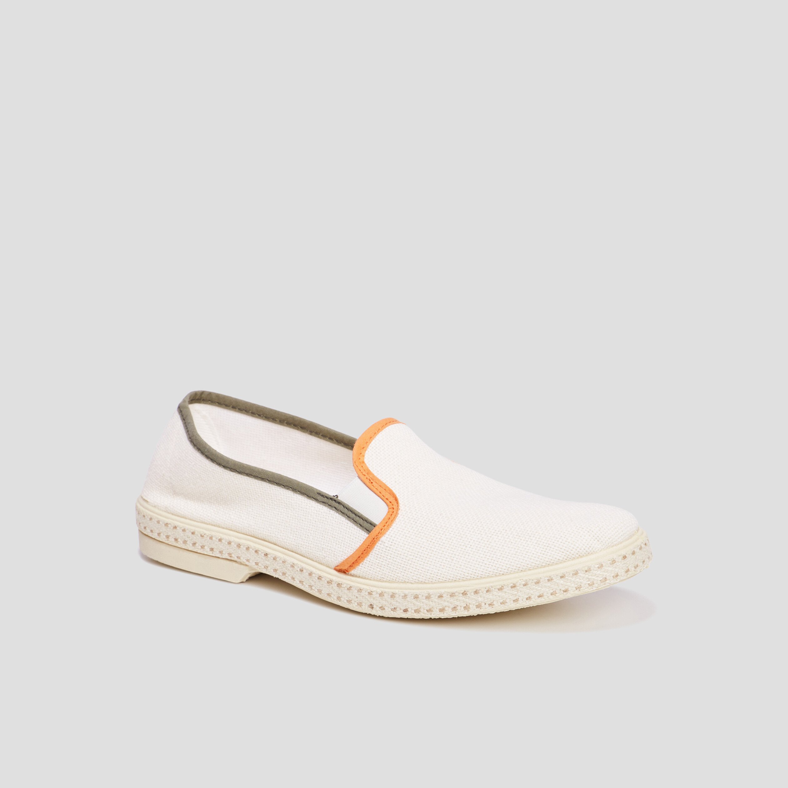 Espadrilles à liserés contrastants sable homme | La Halle