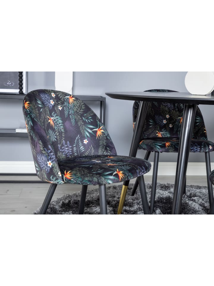 ebuy24 Essgruppe Dipp 1 (5-teilig) Schwarz 115 x 115 cm günstig kaufen onesize