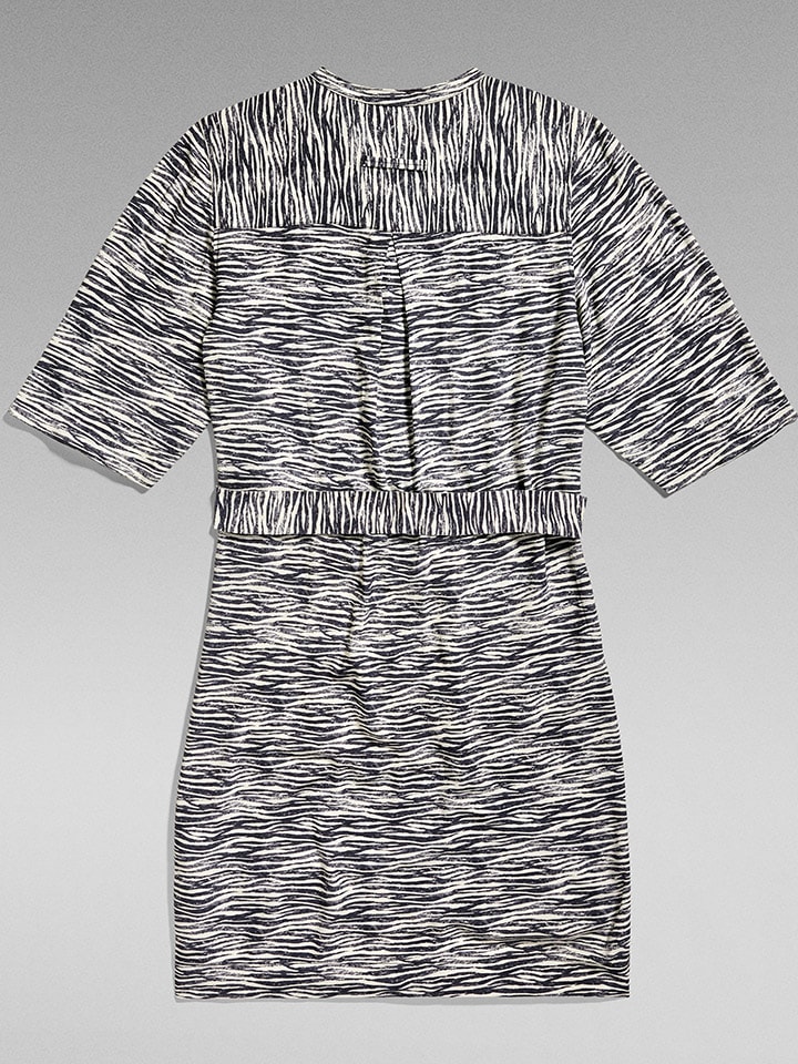 G-Star Kleid in Schwarz/ Weiß günstig kaufen
