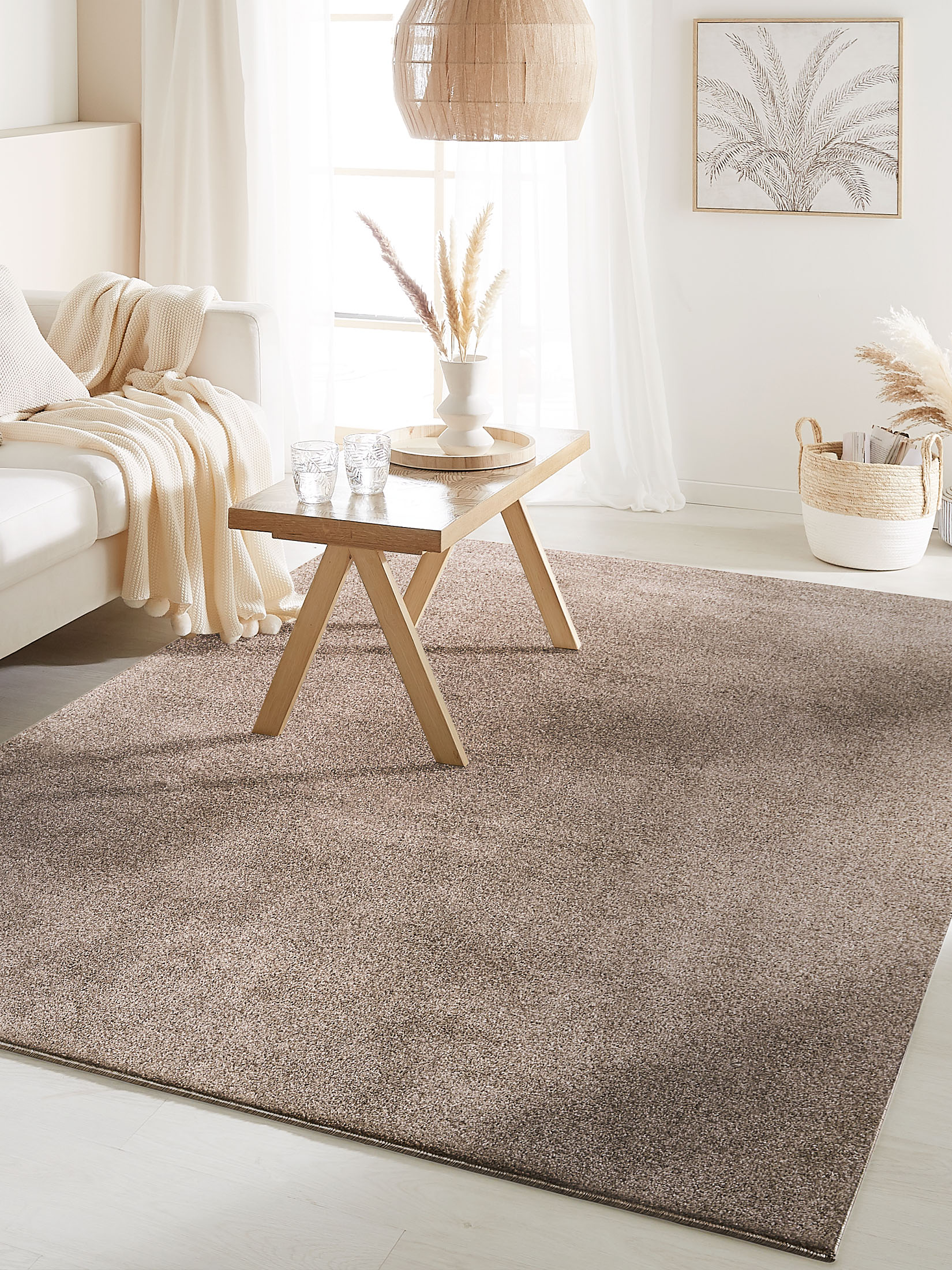 Hardy Uni-Teppich, Taupe