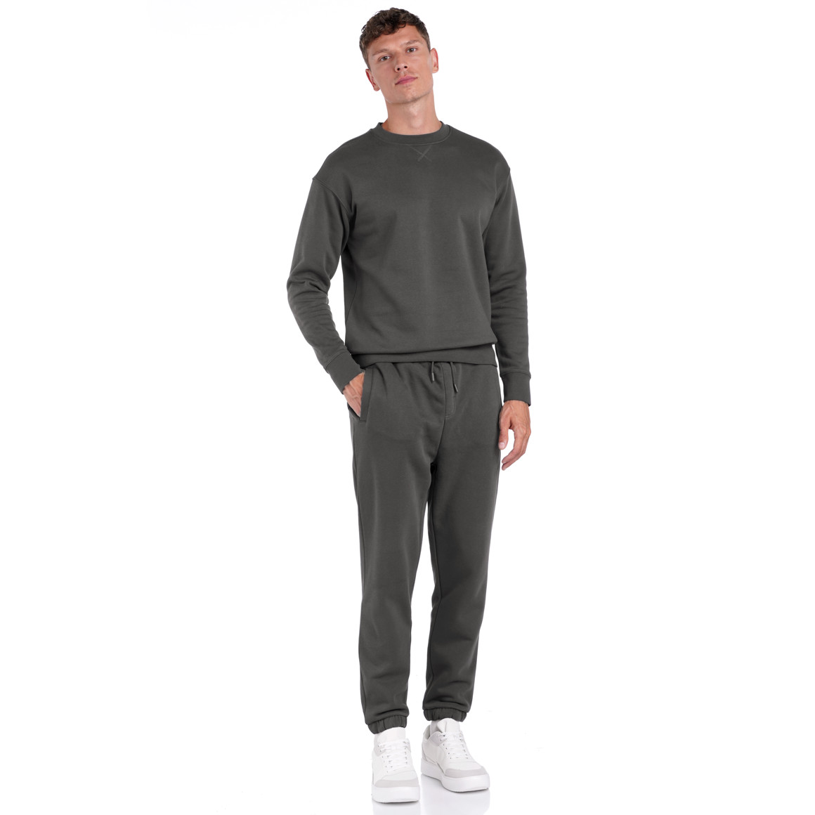 Herren Sweatshirt mit Rundhalsausschnitt