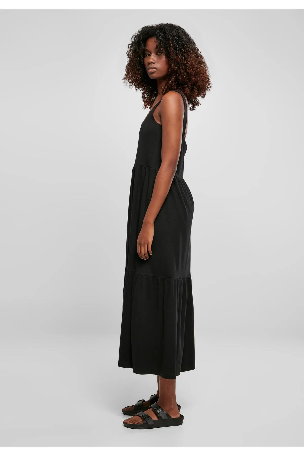 Urban Classics  Damen 7/8-langes Volant-Sommerkleid für Damen