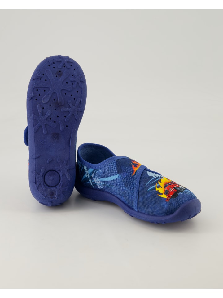 Fischer Hausschuhe in Blau günstig kaufen