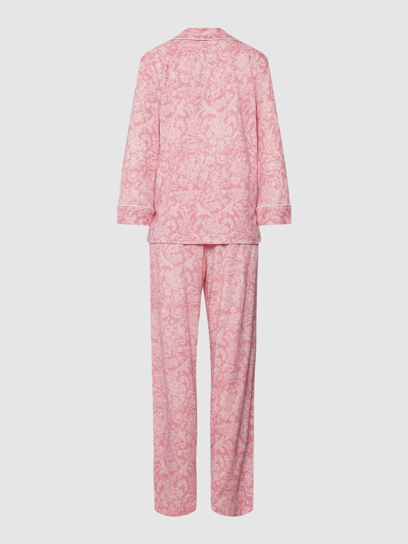 Pyjama mit floralem Muster in pink