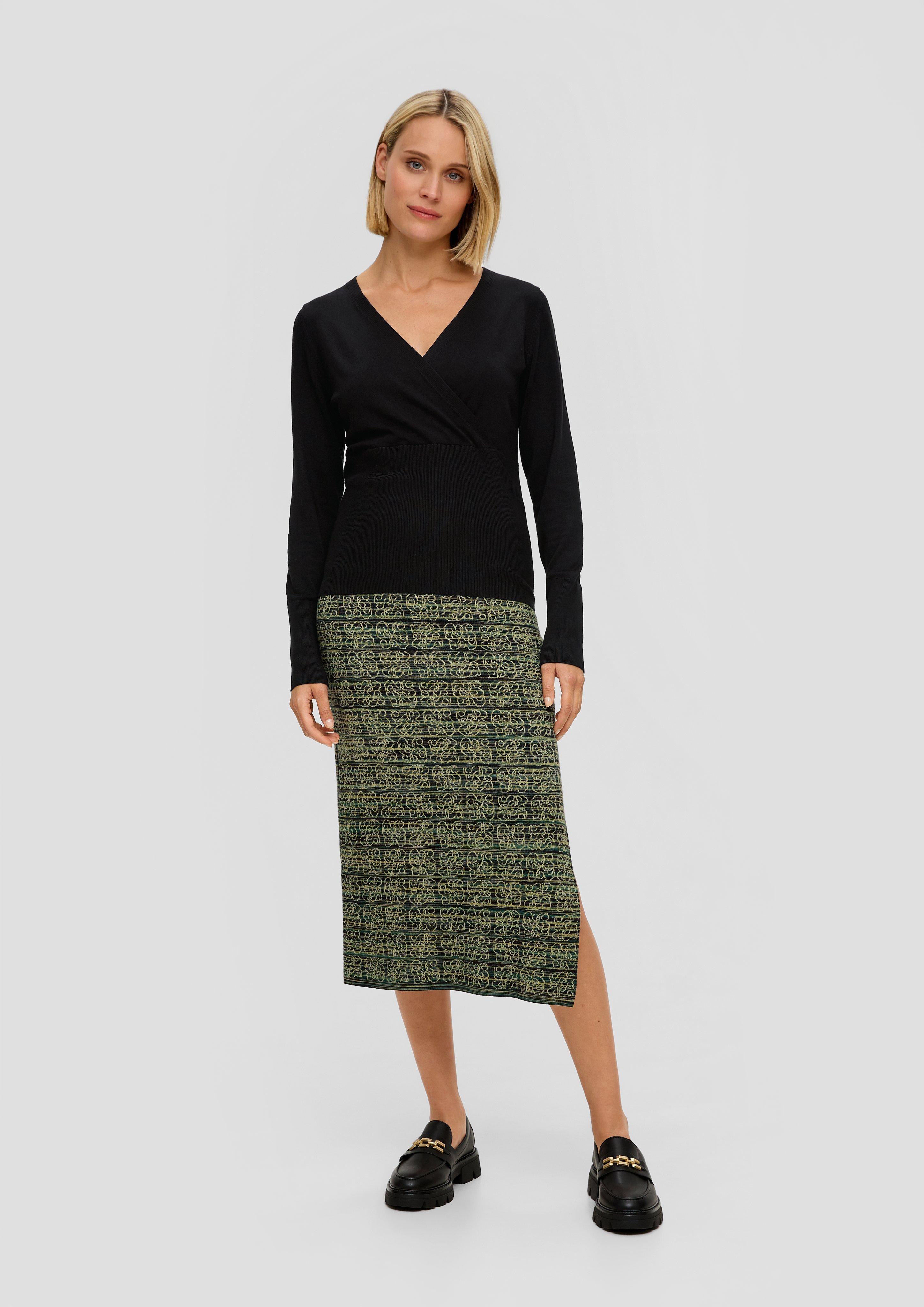 Pullover in Wickeloptik  2138080-9999