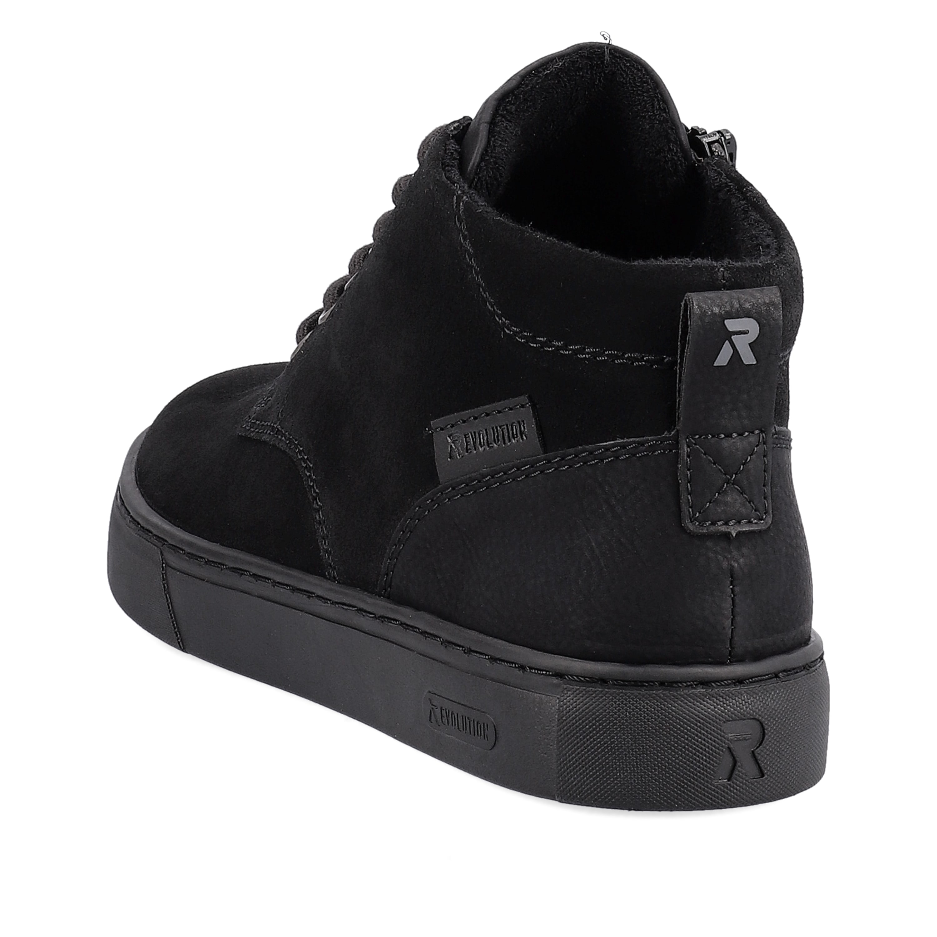 Rieker Herren Sneaker High steel black